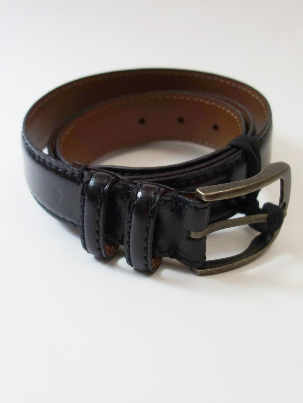 Joseph Abboud Men's Italian Hand Crafted Leather Belt Black (38/95) NWOT!